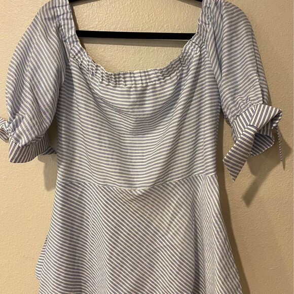 Pearl by Lela Rose Off Shoulder Summer Blouse Size 8 Silk Blend - Picture 4 of 4